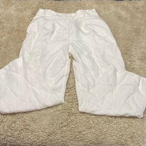 White Wide Leg Trouser - J Crew